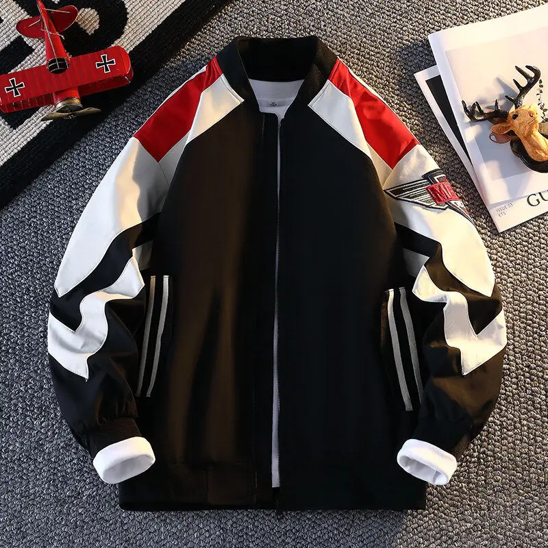 Мужская свободная куртка в американском уличном стиле с вышивкой, модная, с воротником-бомбером, для студентов, с длинными рукавами
Мужская свободная куртка в американском уличном стиле с вышивкой, модная, с воротником-бомбером, для студентов, с длинными рукавами