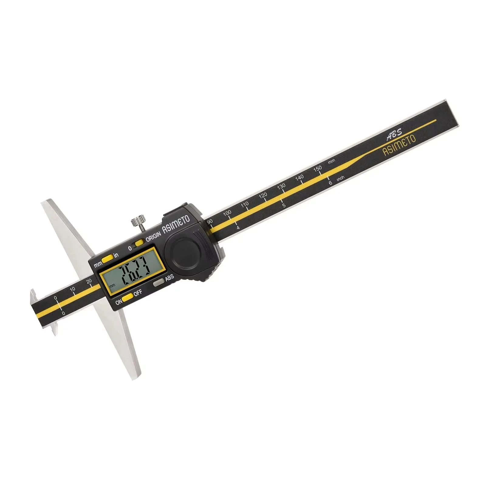 High Accuracy ABS Digital Depth Caliper 0-150mm Double Hook Electronic Depth Gauge for External Groove Measuring
High Accuracy ABS Digital Depth Caliper 0-150mm Double Hook Electronic Depth Gauge for External Groove Measuring