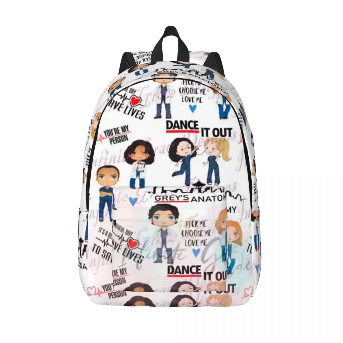 Grey's Anatomy Tv Show Backpack with Pocket Student Business Cartoon Anime Daypack for Men Women Laptop Computer Shoulder Bag
Grey's Anatomy Tv Show Backpack with Pocket Student Business Cartoon Anime Daypack for Men Women Laptop Computer Shoulder Bag