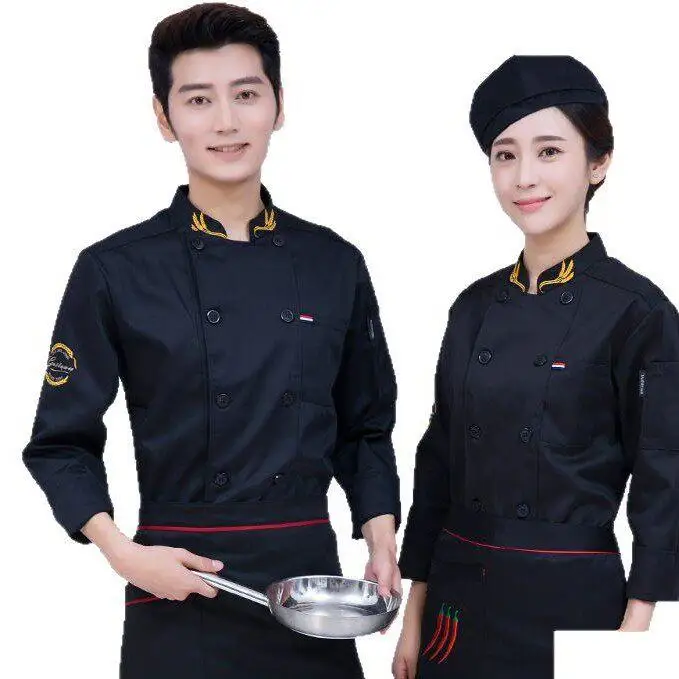 Lightweight Long Sleeve Chef Uniform Short Sleeve Summer Thin Hotel Kitchen Women's Clothing Moisture Wicking Workwear Set
Lightweight Long Sleeve Chef Uniform Short Sleeve Summer Thin Hotel Kitchen Women's Clothing Moisture Wicking Workwear Set