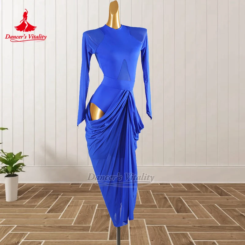 Chacha Samba Rumba Perform Dress Customize Dancer's Vitality Adult Female Latin Dance Grade Examination Long Sleeves Clothing
Chacha Samba Rumba Perform Dress Customize Dancer's Vitality Adult Female Latin Dance Grade Examination Long Sleeves Clothing