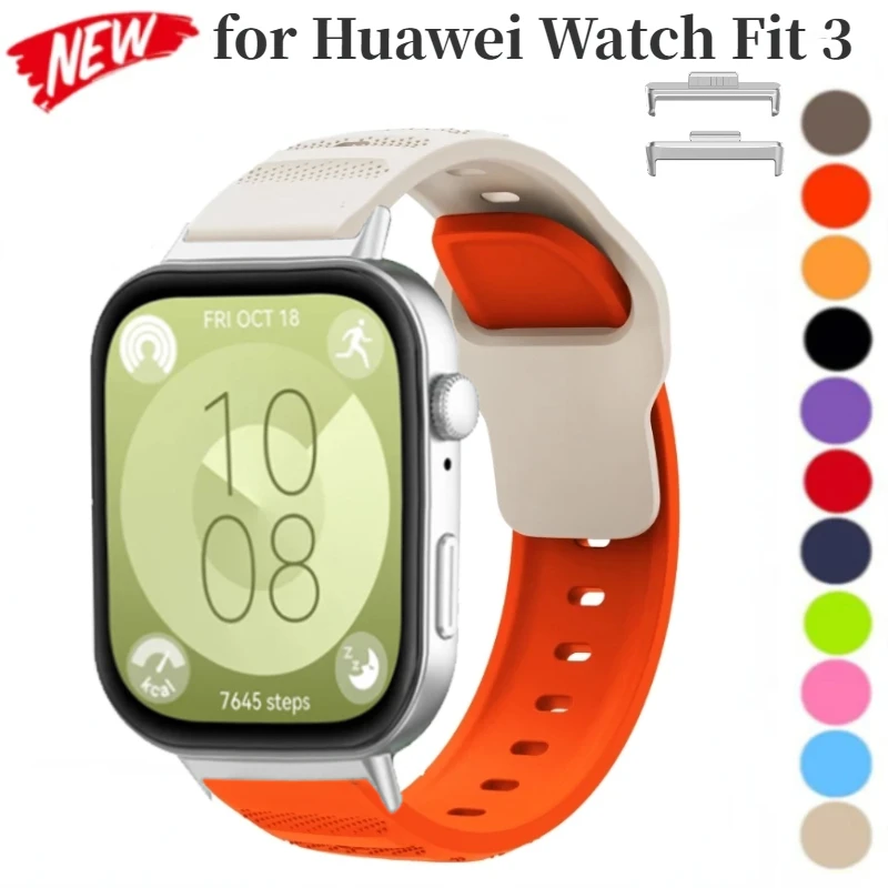Silicone Strap For Huawei Watch Fit 3 Smartwatch Soft Breathable Bracelet Wristband for Huawei Watch Fit 3 Replacement Correa
Silicone Strap For Huawei Watch Fit 3 Smartwatch Soft Breathable Bracelet Wristband for Huawei Watch Fit 3 Replacement Correa
