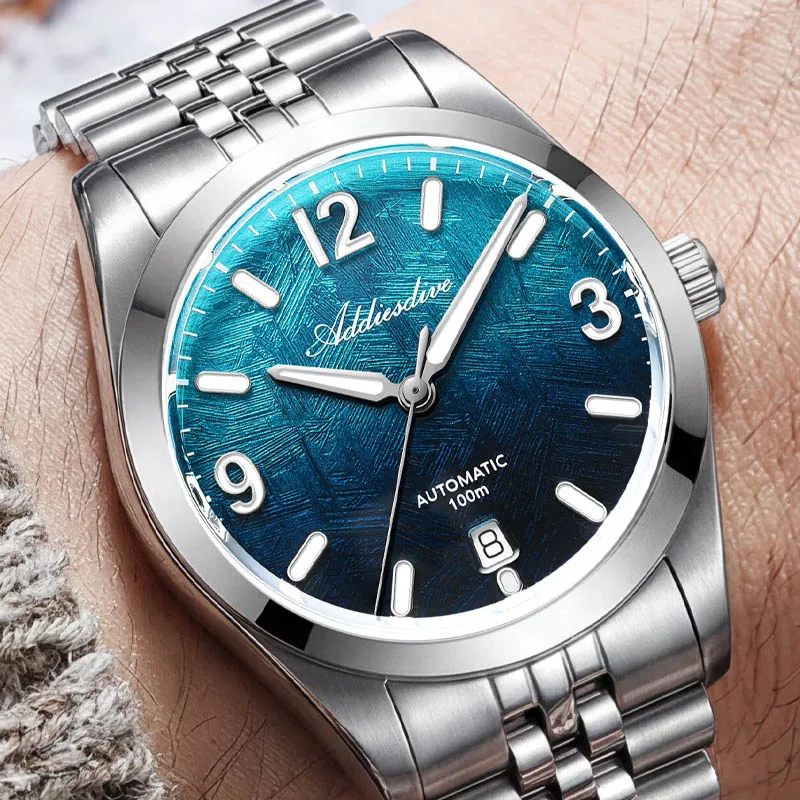 ADDIESDIVE AD2547 Men Luxury Automatic Mechanical Watch 100M Diver Sapphire Crystal Stainless Steel Watch Luminous Dial Mens New
ADDIESDIVE AD2547 Men Luxury Automatic Mechanical Watch 100M Diver Sapphire Crystal Stainless Steel Watch Luminous Dial Mens New