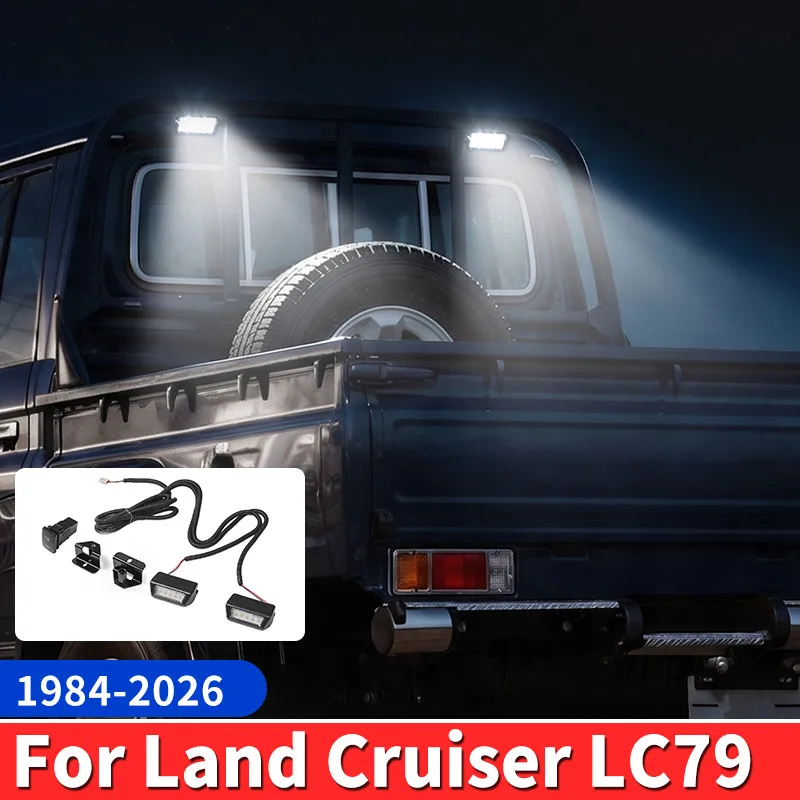For Toyota Land Cruiser LC79 1984-2026 Tailgate Spotlight Off Road Auxiliary Illumination Exterior Modified Lighting Accessories
For Toyota Land Cruiser LC79 1984-2026 Tailgate Spotlight Off Road Auxiliary Illumination Exterior Modified Lighting Accessories