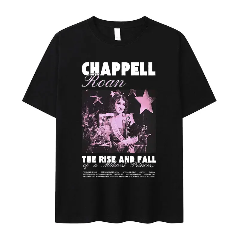 Футболка Chappell Roan Midwest Princess Graphic в стиле ретро для мужчин и женщин, модная одежда в стиле Харадзюку, топы из 100% хлопка, футболки оверсайз
Футболка Chappell Roan Midwest Princess Graphic в стиле ретро для мужчин и женщин, модная одежда в стиле Харадзюку, топы из 100% хлопка, футболки оверсайз