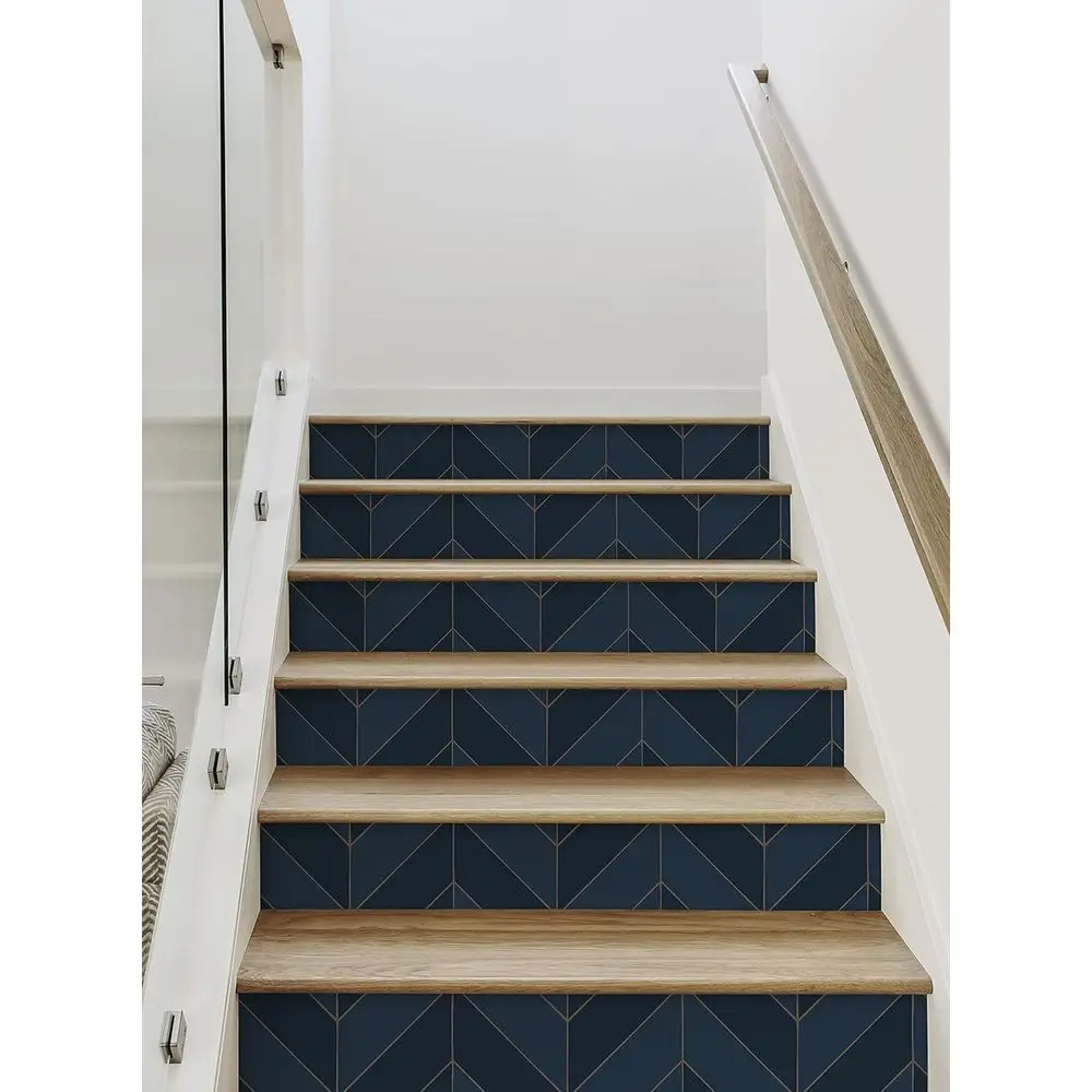 Navy Blue Peel and Stick Stair Riser Covers, 15-Pack, 48 Wide x 7 High
Navy Blue Peel and Stick Stair Riser Covers, 15-Pack, 48 Wide x 7 High