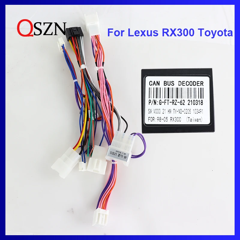 16-контактный адаптер Canbus для Lexus RX300 1997-2003/Toyota Harrier с жгутом проводов и кабелем для автомобильного радио Android
16-контактный адаптер Canbus для Lexus RX300 1997-2003/Toyota Harrier с жгутом проводов и кабелем для автомобильного радио Android