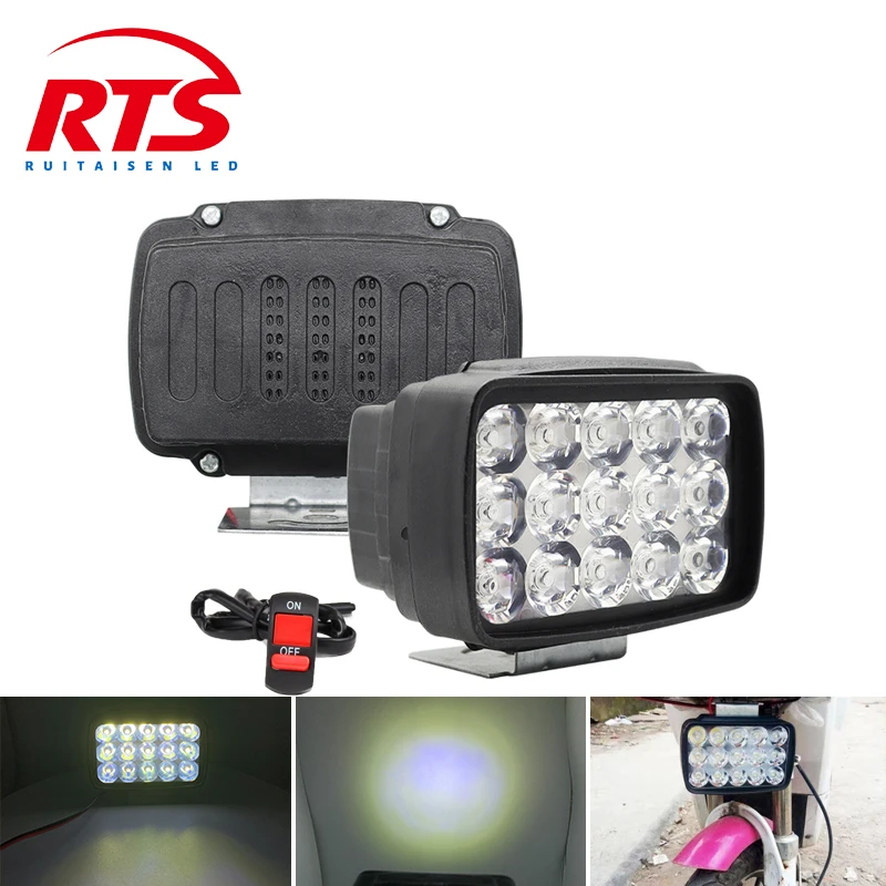 15LED Square Headlight for Motorcycle Front Auxiliary Light Fog Light Truck Scooter Motorcycle Accessories Universal 12V
15LED Square Headlight for Motorcycle Front Auxiliary Light Fog Light Truck Scooter Motorcycle Accessories Universal 12V