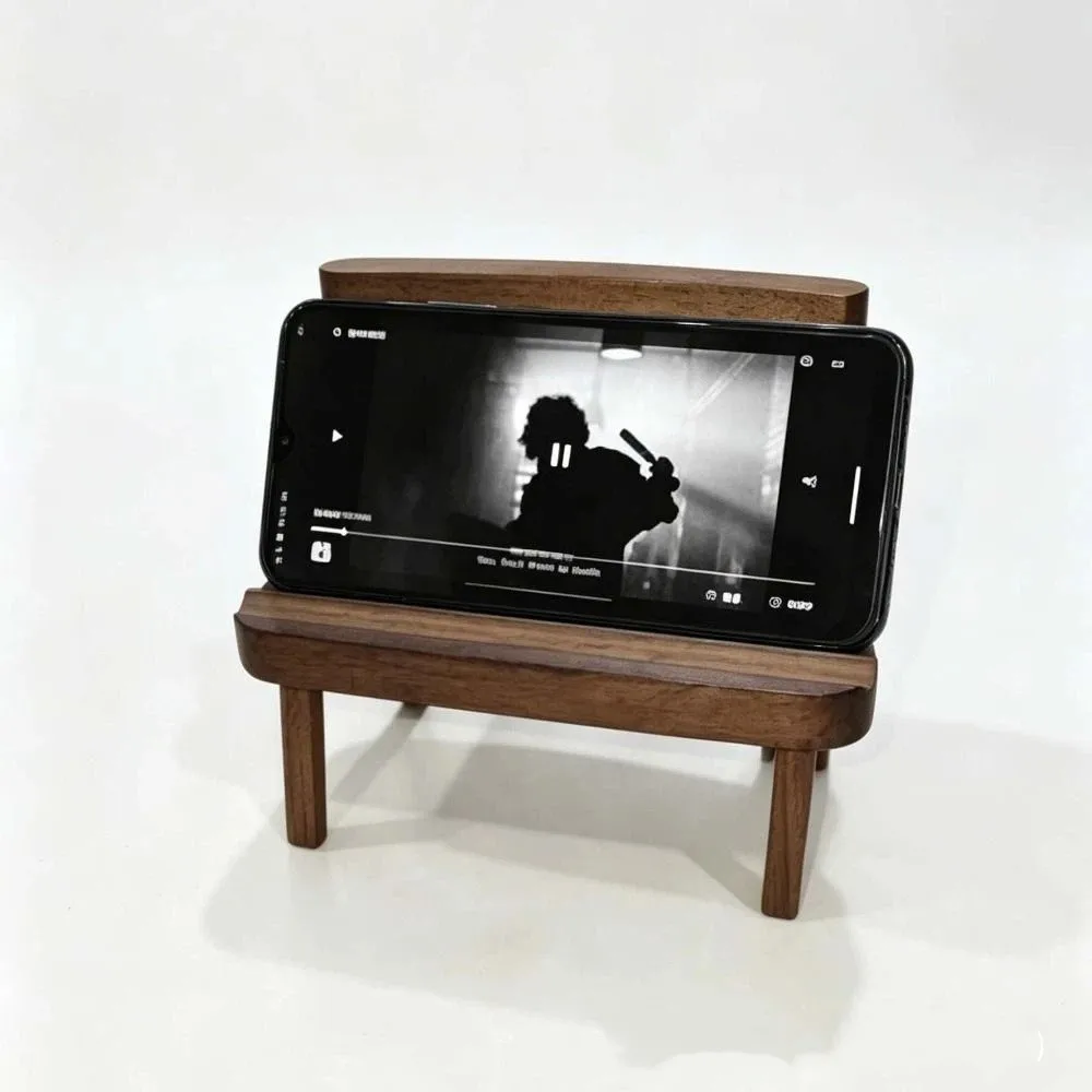 Solid Wood Chair Mobile Phone Holder Portable Elegant Walnut Cell Phone Stand Creative Design Universal Mobile Phone Stand
Solid Wood Chair Mobile Phone Holder Portable Elegant Walnut Cell Phone Stand Creative Design Universal Mobile Phone Stand