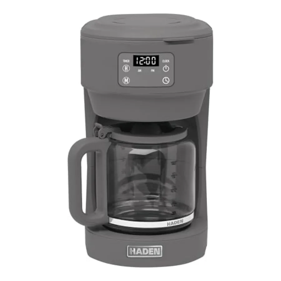 Chelsea 10 Cup Digital Drip Coffee Maker with Glass Carafe in Grey and Chrome Energy Efficient with Programmable Timer and Auto
Chelsea 10 Cup Digital Drip Coffee Maker with Glass Carafe in Grey and Chrome Energy Efficient with Programmable Timer and Auto