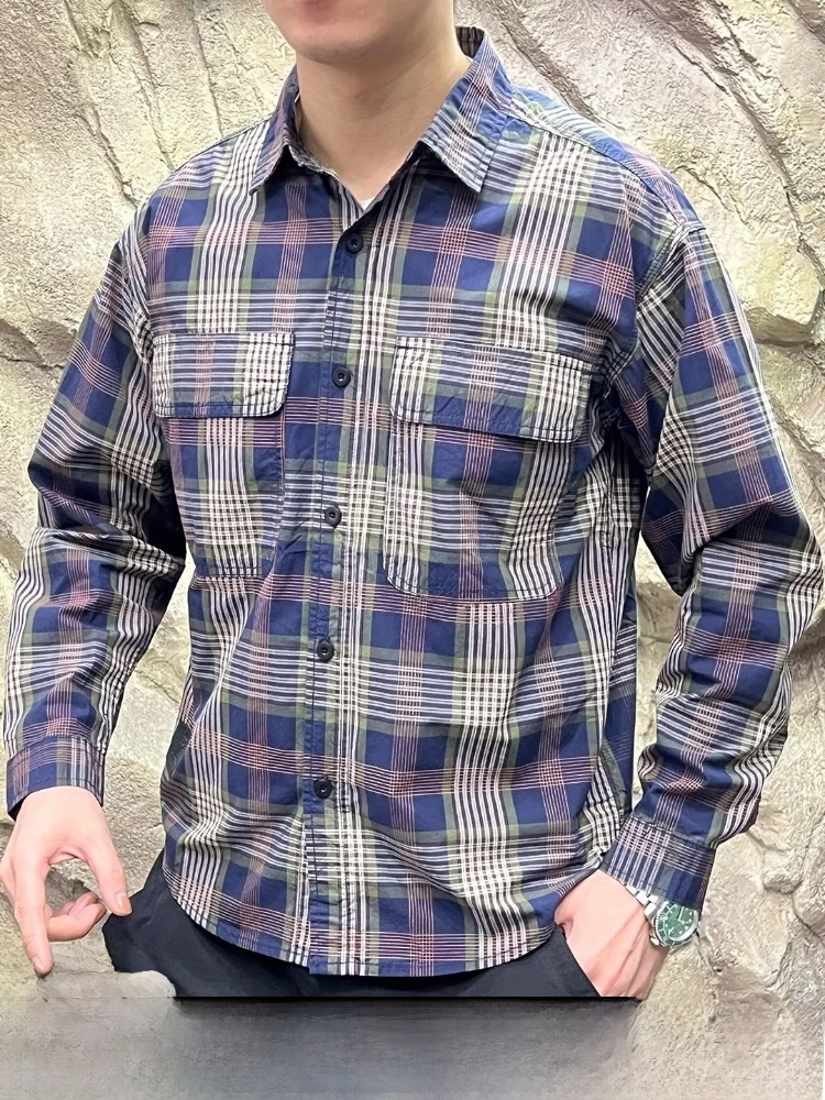 Retro Waed Plaid Cotton irt Stand Collar Faionable All Cotton Men Women Couples irt Breathable Long Sve Button up
Retro Waed Plaid Cotton irt Stand Collar Faionable All Cotton Men Women Couples irt Breathable Long Sve Button up