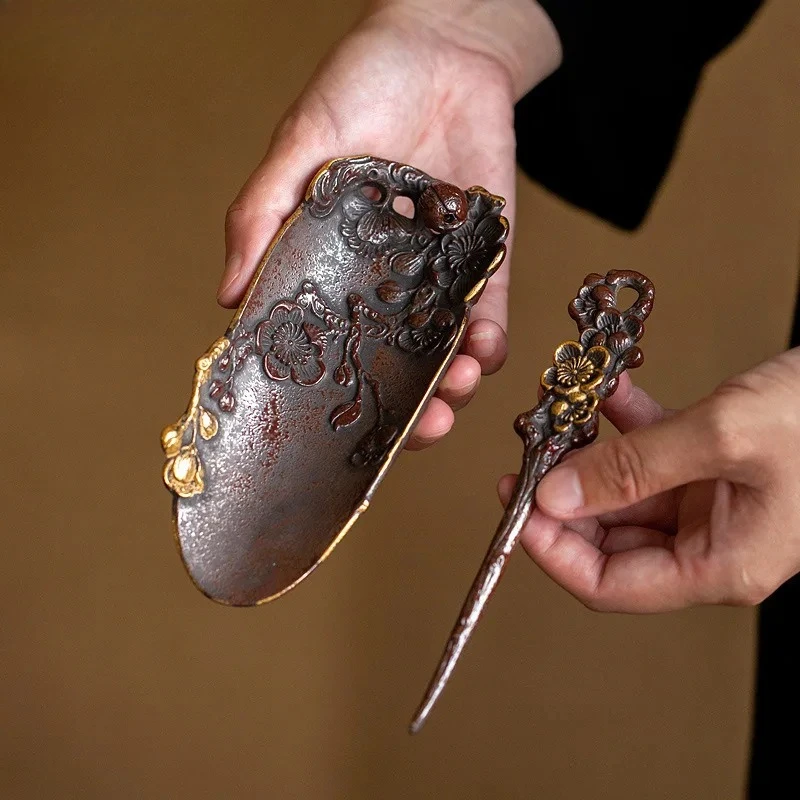 Ручная резная ложка для чая с цветком сливы, элегантная лопата Chahe, половник для домашнего обучения, белый чай, чайная посуда, коллекция оборудования, подарок
Ручная резная ложка для чая с цветком сливы, элегантная лопата Chahe, половник для домашнего обучения, белый чай, чайная посуда, коллекция оборудования, подарок