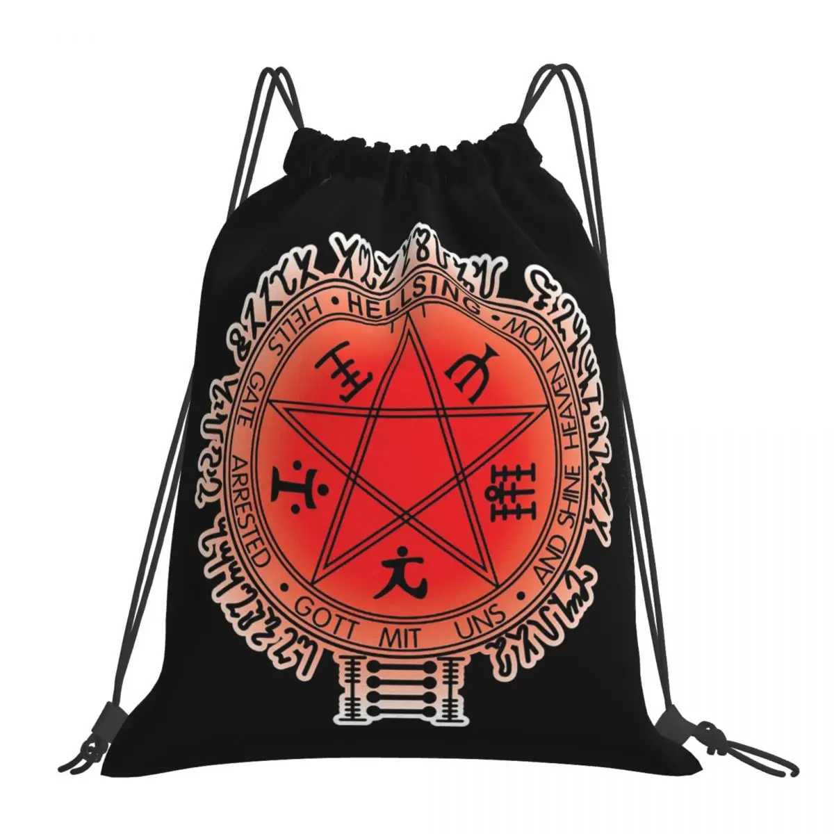 Рюкзаки Alucard's Symbol Hellsing, многофункциональные портативные сумки на шнурке, сумка для мелочей, сумки для книг для путешествий студентов
Рюкзаки Alucard's Symbol Hellsing, многофункциональные портативные сумки на шнурке, сумка для мелочей, сумки для книг для путешествий студентов