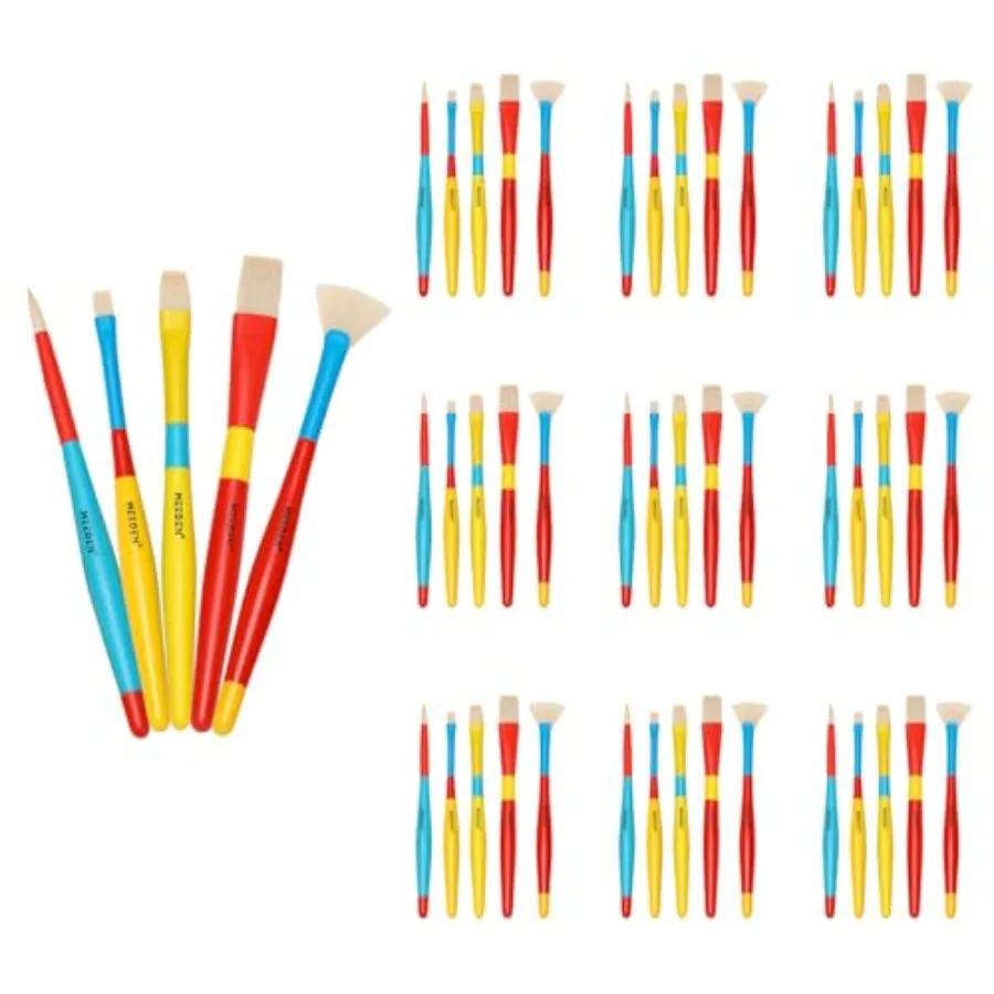 Paint Brushes for:Packs/0 Round Flat and Fan Paintbrush Set - Toddlers Painting Brushes for Acrylic Watercolor and Washable Pai
Paint Brushes for:Packs/0 Round Flat and Fan Paintbrush Set - Toddlers Painting Brushes for Acrylic Watercolor and Washable Pai