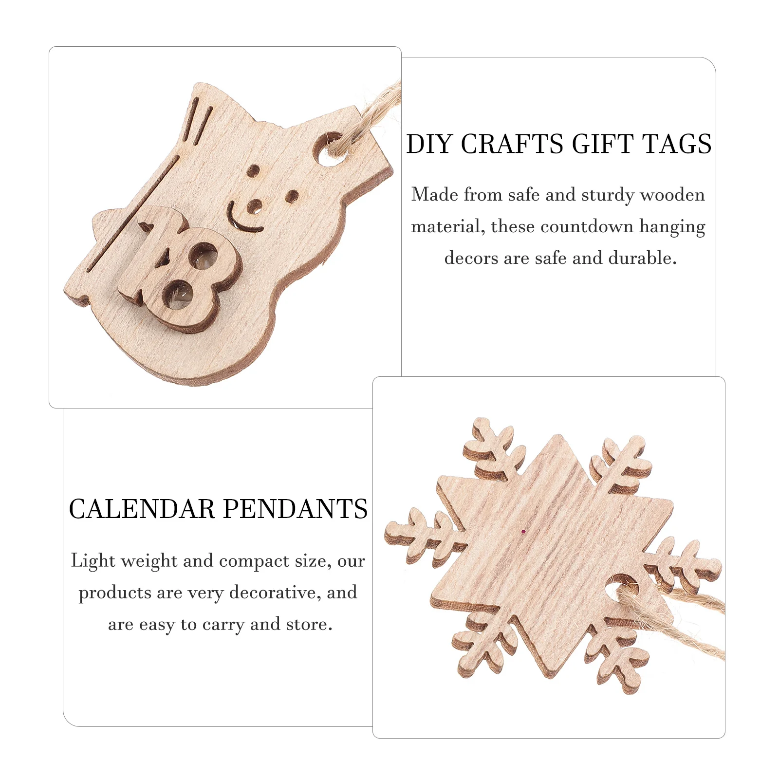 1Set Wooden Christmas Calendar Hanging Pendants Xmas Tree Decoration DIY Number Labels Advent Countdown Tags Calendar Pendants
1Set Wooden Christmas Calendar Hanging Pendants Xmas Tree Decoration DIY Number Labels Advent Countdown Tags Calendar Pendants