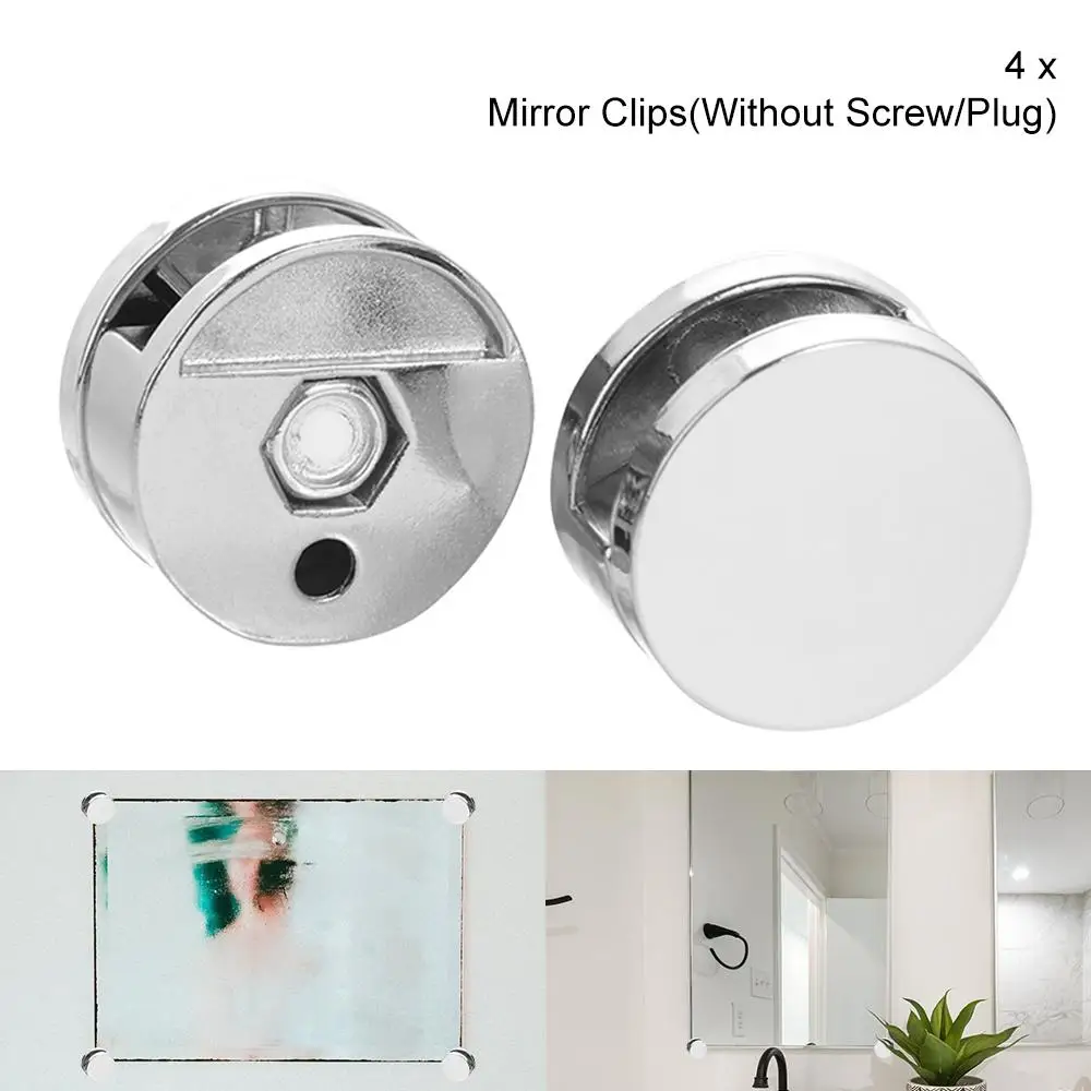 4pcs Brackets Glass Mirror Hinger Fixed Fitting Zinc Alloy Glass Shelf Support Round Holder Glass Mirror Clamp
4pcs Brackets Glass Mirror Hinger Fixed Fitting Zinc Alloy Glass Shelf Support Round Holder Glass Mirror Clamp