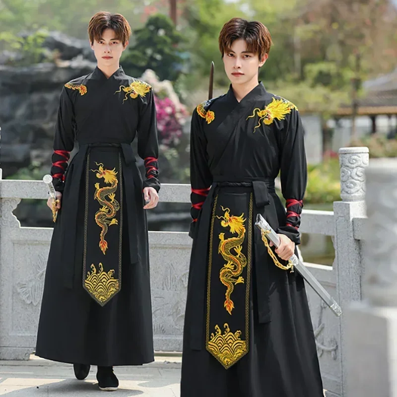 Большой размер 5XL, черный Hanfu для мужчин и женщин, китайская традиционная вышивка Hanfu, мужской костюм для косплея на Хэллоуин, комплект Hanfu, большие размеры 4XL
Большой размер 5XL, черный Hanfu для мужчин и женщин, китайская традиционная вышивка Hanfu, мужской костюм для косплея на Хэллоуин, комплект Hanfu, большие размеры 4XL