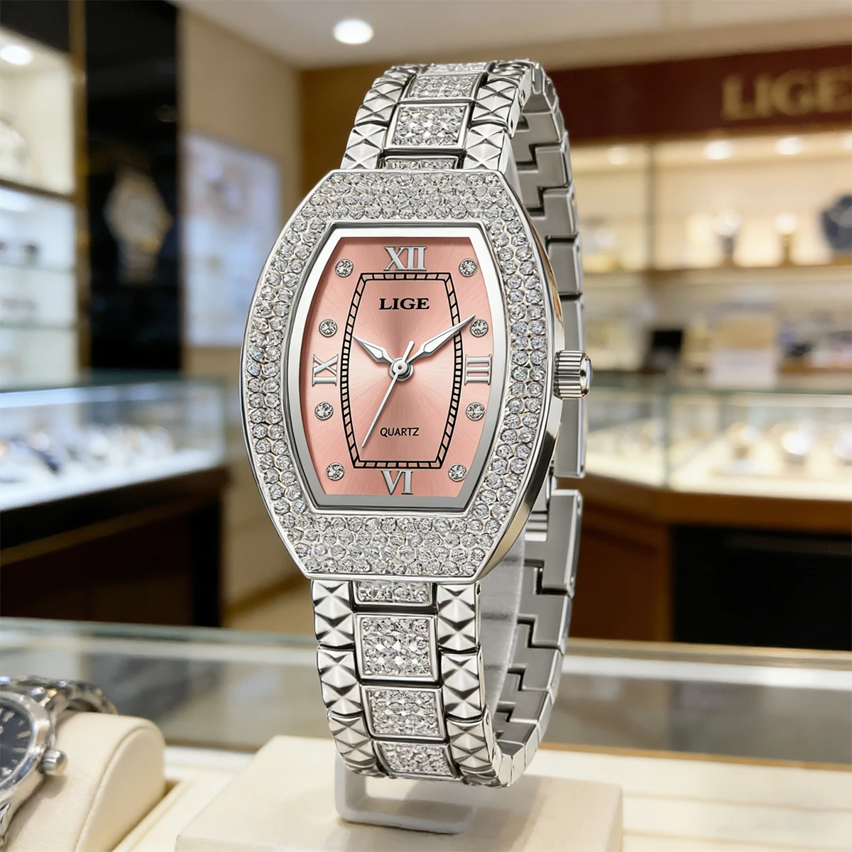 New LIGE Original Design Luxury Diamond Watch For Women Elegant Watches Fashion Out Sport Stainless steel Waterproof Mille Clock
New LIGE Original Design Luxury Diamond Watch For Women Elegant Watches Fashion Out Sport Stainless steel Waterproof Mille Clock