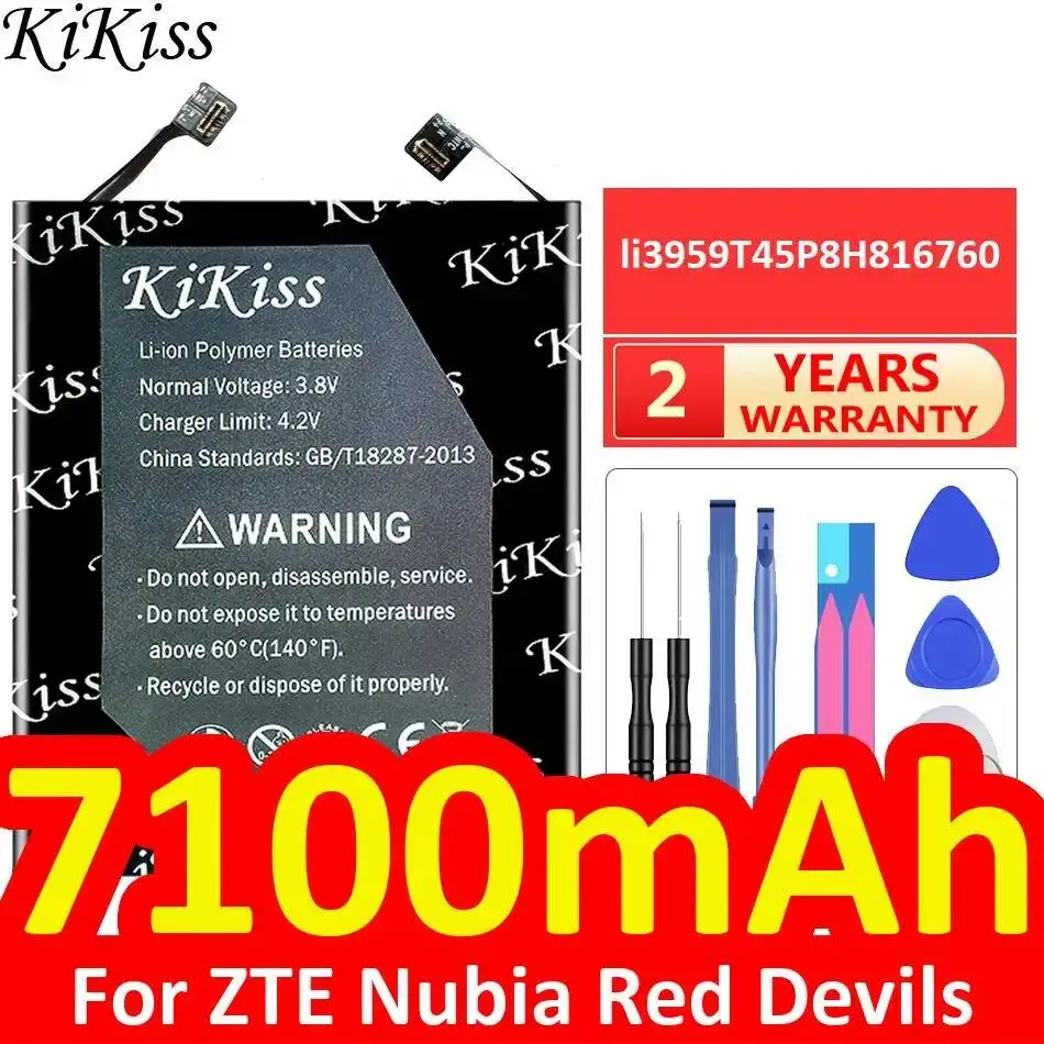 Good Low-Temperature Performance For Zte Nubia Red Devils Li3959t45p8h816760 Mobile Phone Battery 7100Mah
Good Low-Temperature Performance For Zte Nubia Red Devils Li3959t45p8h816760 Mobile Phone Battery 7100Mah
