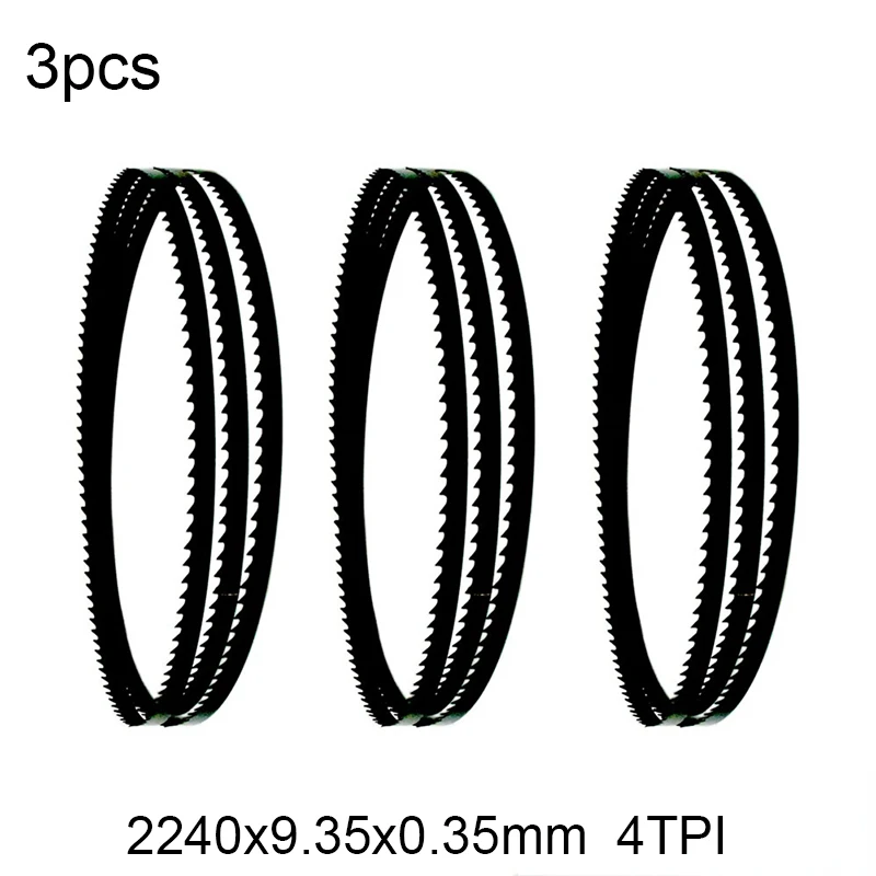 Полотна для ленточной пилы 2240x9,35x0,35 мм 4TPI Деревообрабатывающие инструменты аксессуары для резки дерева 88 "3 шт.
Полотна для ленточной пилы 2240x9,35x0,35 мм 4TPI Деревообрабатывающие инструменты аксессуары для резки дерева 88 "3 шт.