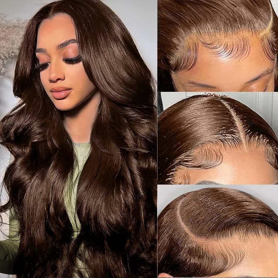 # 4 пары париков Body Wave из шоколадного цвета, 13x4, 13x6, HD прозрачный кружевной фронтальный парик Body Wave, 220% плотность, из натуральных человеческих волос, с предварительно выщипанными прядями
# 4 пары париков Body Wave из шоколадного цвета, 13x4, 13x6, HD прозрачный кружевной фронтальный парик Body Wave, 220% плотность, из натуральных человеческих волос, с предварительно выщипанными прядями