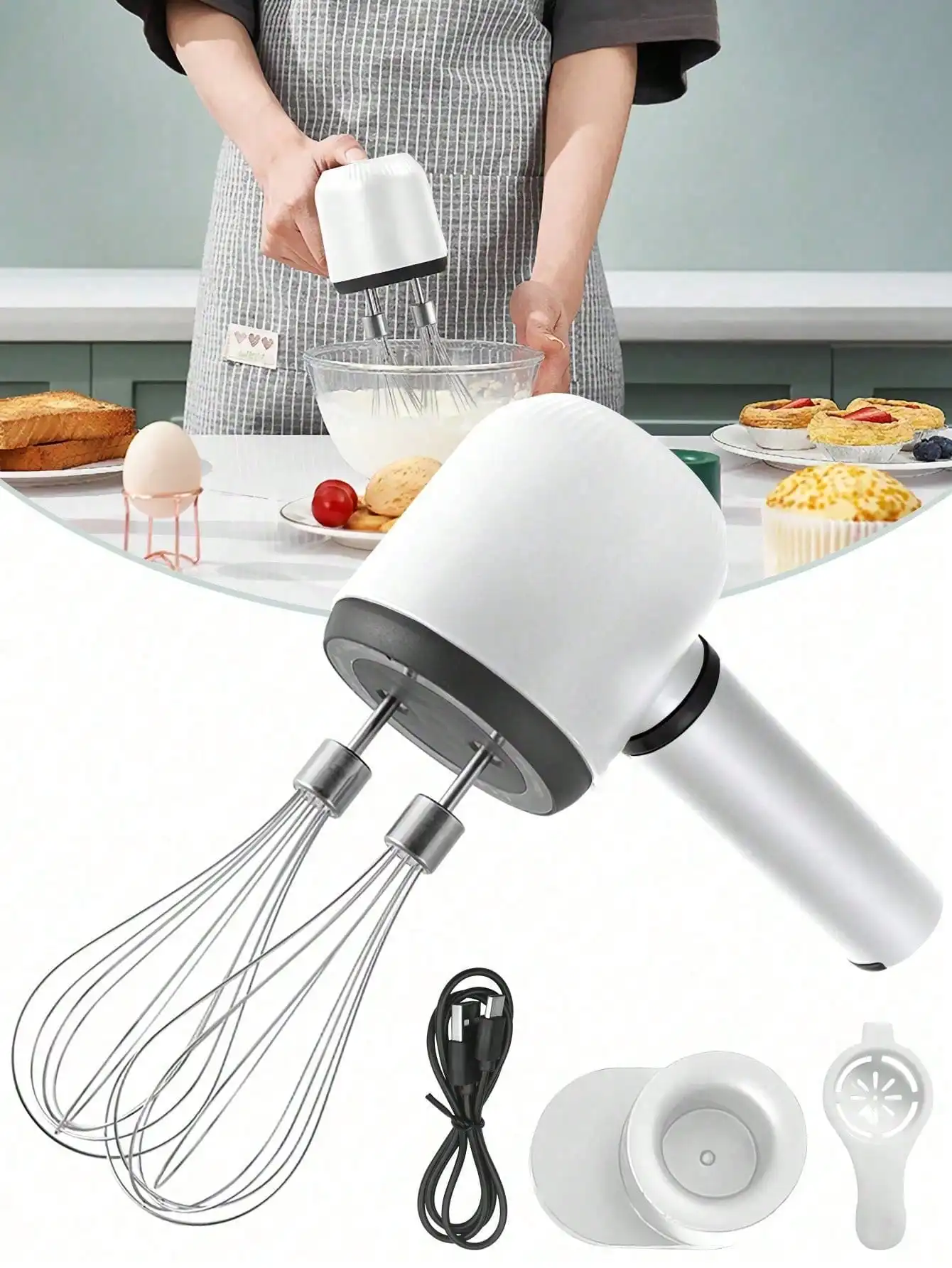 Whisk Blender Multi Specification Optional 3 Speed Adjustable Single Wand Double Wand Electric Milk Froth Mixer With Display
Whisk Blender Multi Specification Optional 3 Speed Adjustable Single Wand Double Wand Electric Milk Froth Mixer With Display