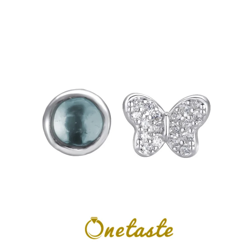 Круглые асимметричные мини-серьги-гвоздики из стерлингового серебра 925 пробы с кубическим цирконием и бабочкой, модные изящные штабелируемые маленькие серьги
Круглые асимметричные мини-серьги-гвоздики из стерлингового серебра 925 пробы с кубическим цирконием и бабочкой, модные изящные штабелируемые маленькие серьги