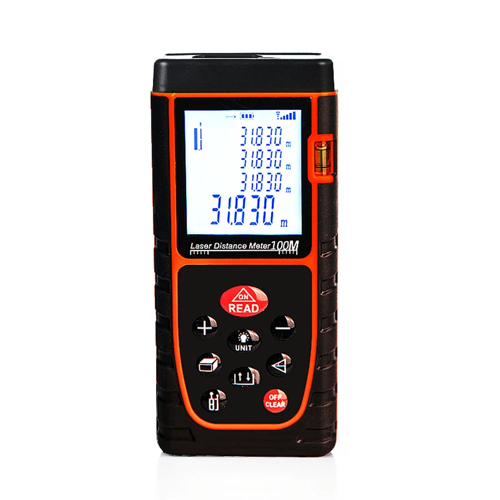 100M Laser Distance Meter Electronic Roulette Laser Digital Tape Rangefinder Trena Metro Laser Range Finder Measuring Ruler
100M Laser Distance Meter Electronic Roulette Laser Digital Tape Rangefinder Trena Metro Laser Range Finder Measuring Ruler