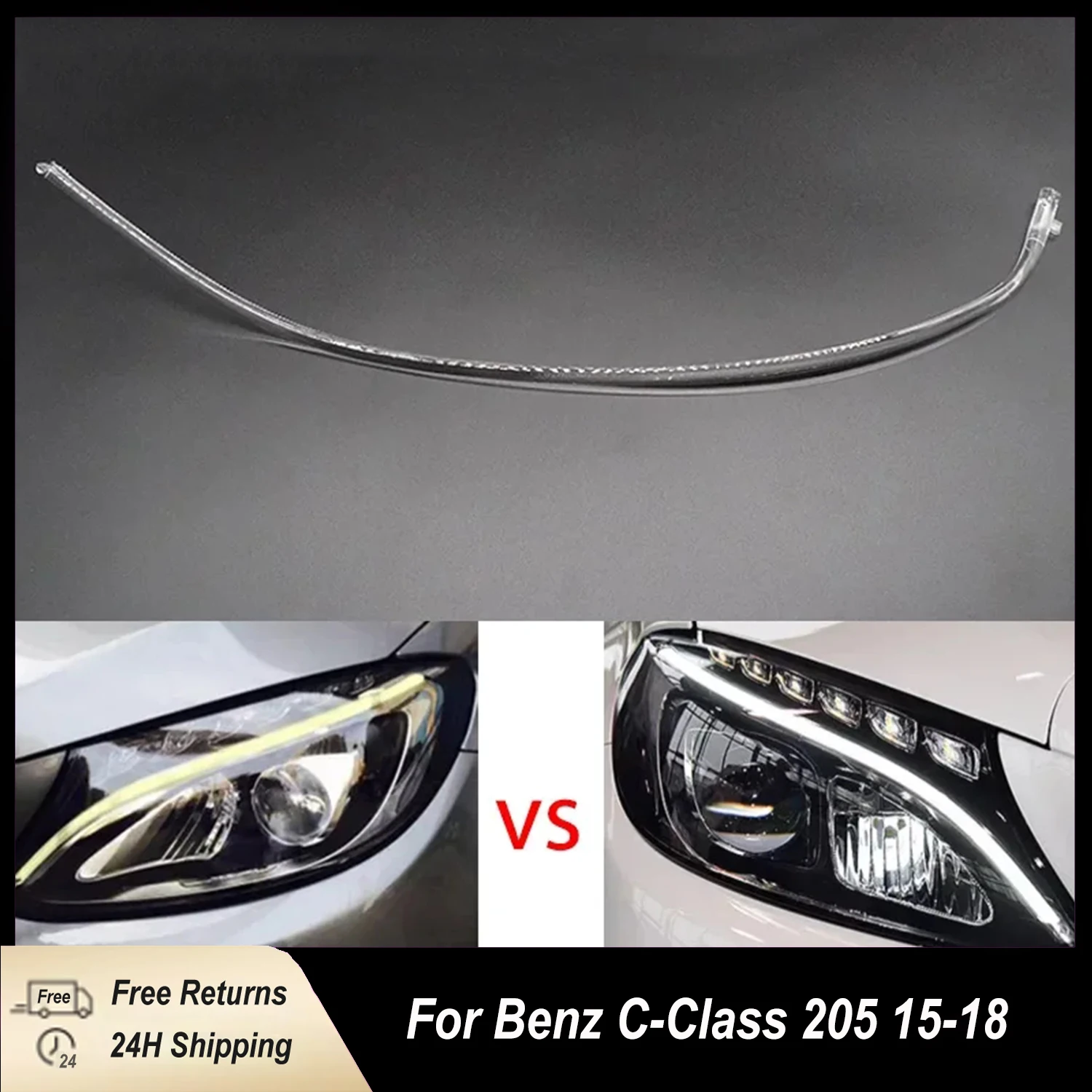 1pc For Mercedes-Benz C-Class W205 2015-2018 DRL Car Headlight Light Guide Plate Daytime Running Tube Daytime Running Light Bar
1pc For Mercedes-Benz C-Class W205 2015-2018 DRL Car Headlight Light Guide Plate Daytime Running Tube Daytime Running Light Bar
