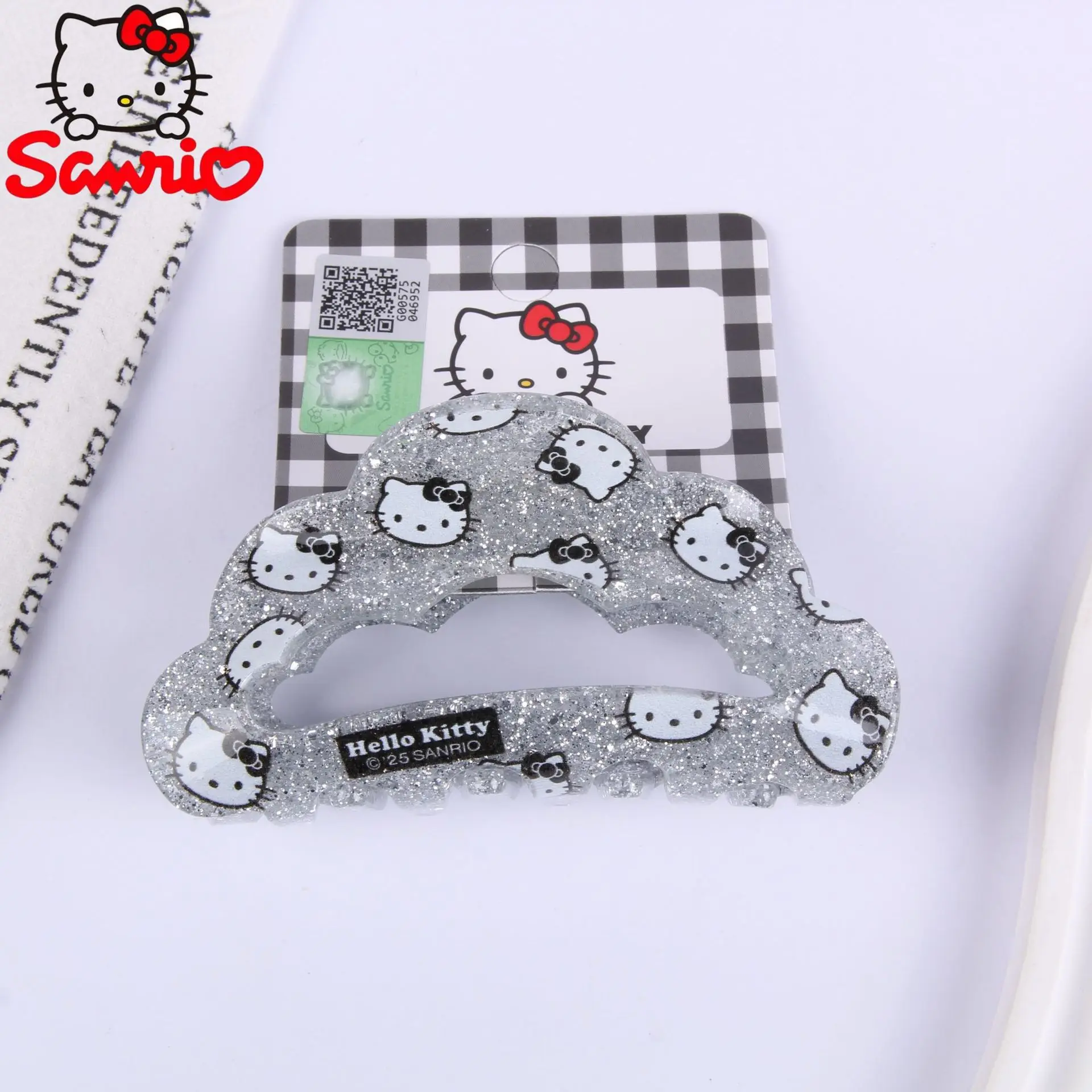 Sanrio Hellokitty женская заколка для волос милый мультфильм Hello Kitty серебристый яркий новый стиль заколка в виде акулы сломанные волосы зажим для хвоста
Sanrio Hellokitty женская заколка для волос милый мультфильм Hello Kitty серебристый яркий новый стиль заколка в виде акулы сломанные волосы зажим для хвоста