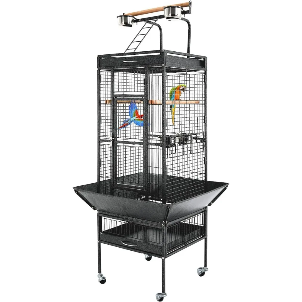 Bird Cage Large Wrought Iron Parrot Cage for Cockatiel,Conure,Lovebird,Parakeets Bird House
Bird Cage Large Wrought Iron Parrot Cage for Cockatiel,Conure,Lovebird,Parakeets Bird House