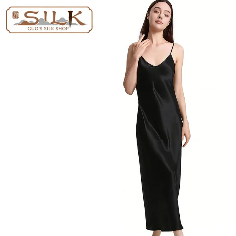 Natural Silk Women's Dress - Strapless Long Dress for Casual Homewear, Sleeping Suit, Comfortable Cool in Spring Summer
Natural Silk Women's Dress - Strapless Long Dress for Casual Homewear, Sleeping Suit, Comfortable Cool in Spring Summer