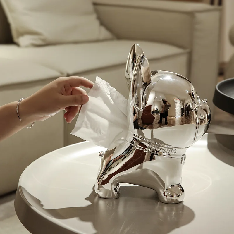 1pcs Dog shape tissue box,Nordic style light luxury silver plated TV cabinet, creative decoration in living room,home decoration
1pcs Dog shape tissue box,Nordic style light luxury silver plated TV cabinet, creative decoration in living room,home decoration