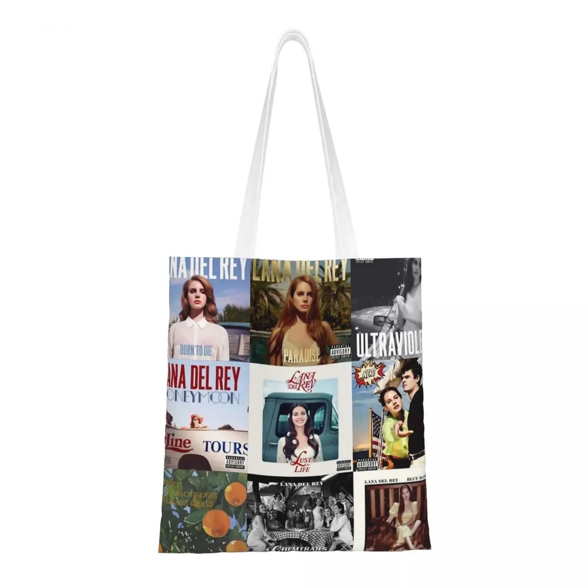 Холщовая большая сумка Lana Del Rey, многоразовая сумка для покупок большой вместимости для школьных сумок унисекс
Холщовая большая сумка Lana Del Rey, многоразовая сумка для покупок большой вместимости для школьных сумок унисекс