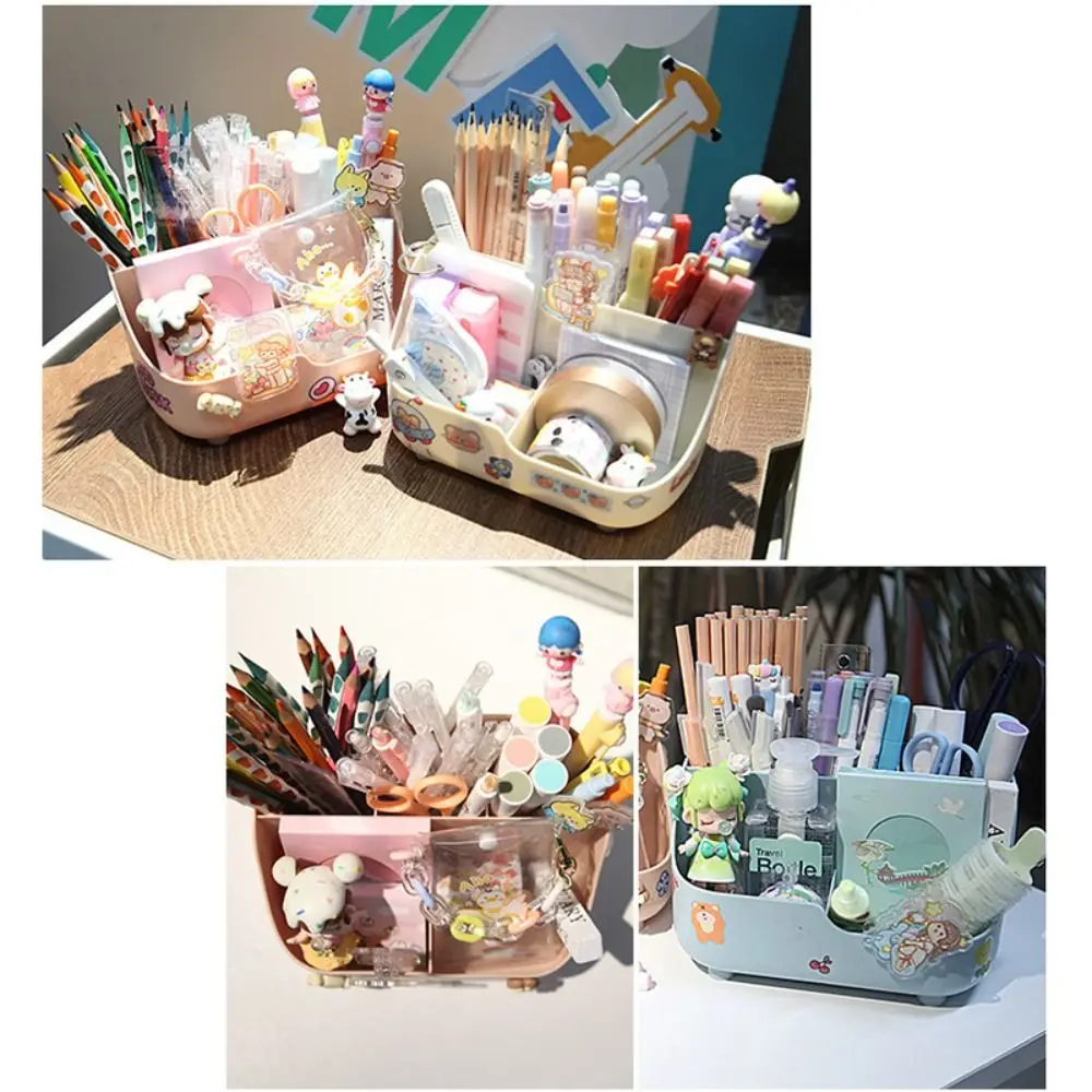 High Quality Multifunctional Pen Holder Plastic 5-grid Large Capacity Pen Container Makeup Brush Holder Students
High Quality Multifunctional Pen Holder Plastic 5-grid Large Capacity Pen Container Makeup Brush Holder Students