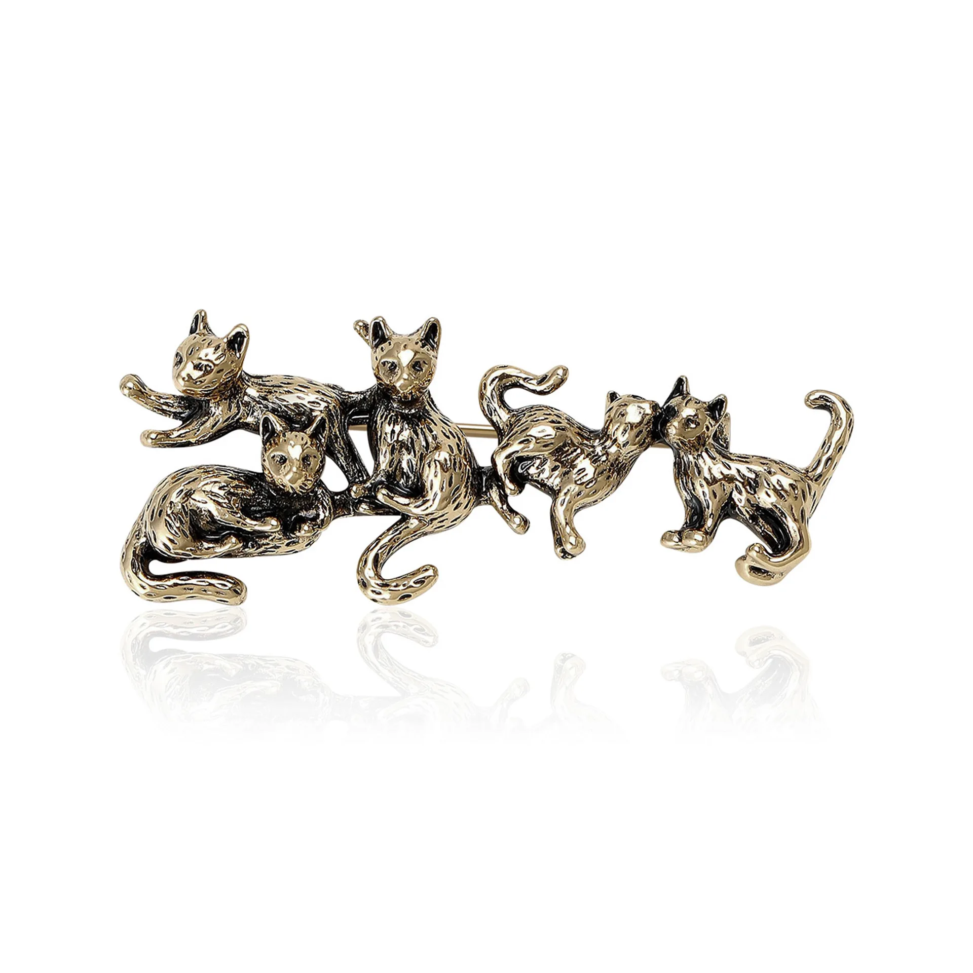 Five Retro And Creative Kitten Brooches, Suitable For Both Men And Women, For Banquets, Offices, Friends, Gifts And Accessories
Five Retro And Creative Kitten Brooches, Suitable For Both Men And Women, For Banquets, Offices, Friends, Gifts And Accessories