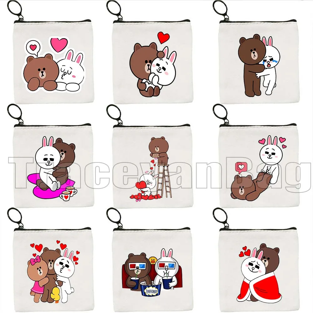 Cute Brown and Cony Love Heart Couple Bear Valentine Gifts Canvas Coin Purse Bag Cotton Small Key Storage Card Bag Wallet Pouch
Cute Brown and Cony Love Heart Couple Bear Valentine Gifts Canvas Coin Purse Bag Cotton Small Key Storage Card Bag Wallet Pouch