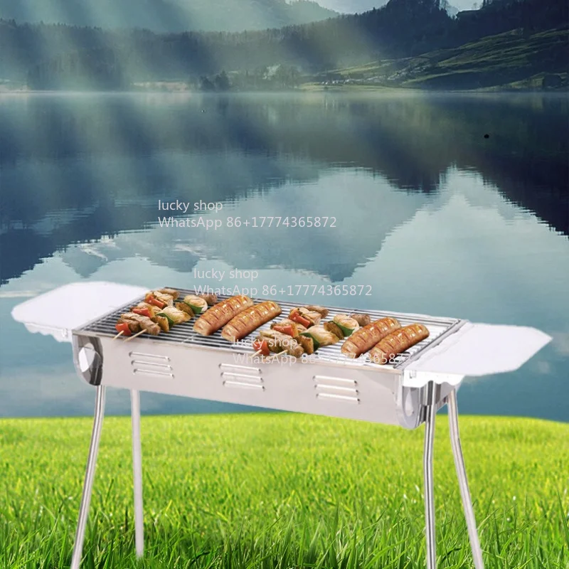 Barbecue Grill Household Outdoor Barbecue Grill Portable Folding Smokeless Charcoal Stainless Steel Skewer Grill
Barbecue Grill Household Outdoor Barbecue Grill Portable Folding Smokeless Charcoal Stainless Steel Skewer Grill