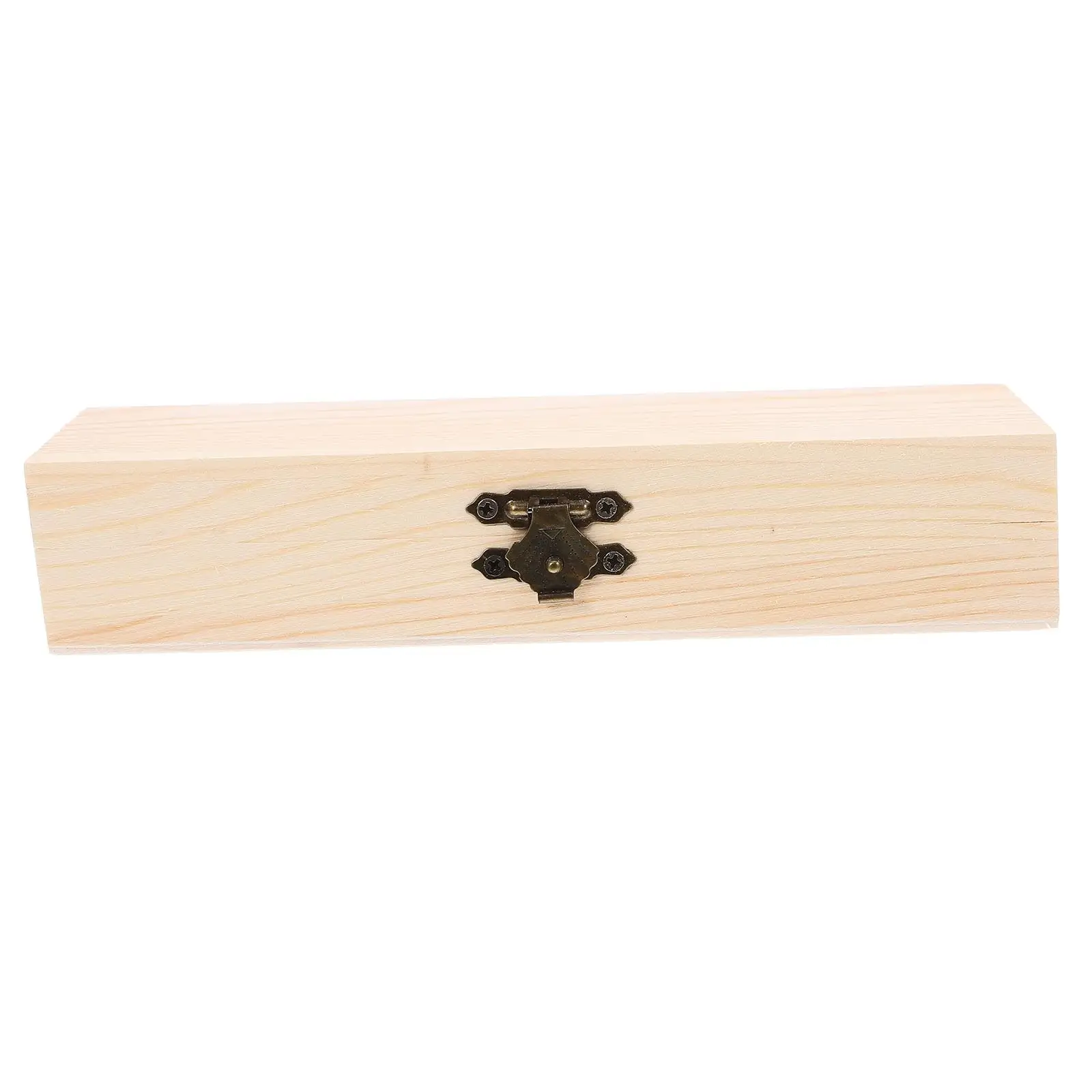 Wooden Pencil Box DIY Stationery Case with Lock Brush Storage Organizer Desk Drawer Container Student Keepsake
Wooden Pencil Box DIY Stationery Case with Lock Brush Storage Organizer Desk Drawer Container Student Keepsake
