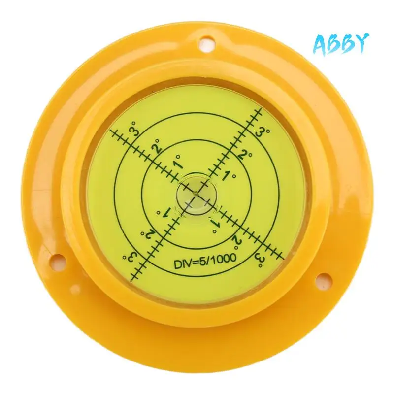 ABBY-Round Bubble Level, 90X17mm High Precision Circular Spirit Level With 3 Mounting Holes, Measuring Instrument Tool
ABBY-Round Bubble Level, 90X17mm High Precision Circular Spirit Level With 3 Mounting Holes, Measuring Instrument Tool