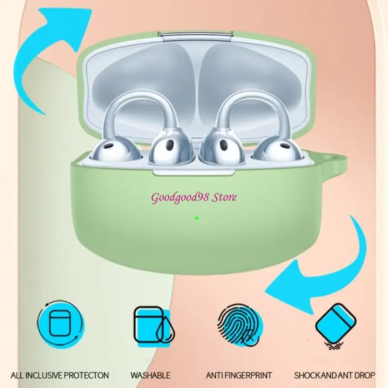 Soft Shockproof Earbud Case Dustproof Silicone Shell With Detachable Hook For Earphones Convenient Carrying
Soft Shockproof Earbud Case Dustproof Silicone Shell With Detachable Hook For Earphones Convenient Carrying