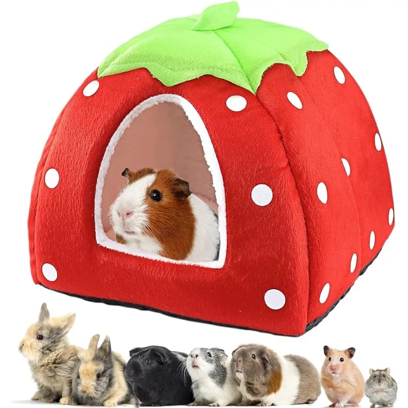 Big Hamster Bed Rabbit Hideout Small Pet Warm Fleece Cuddle Nest Washable Winter Sleeping House (Strawberry Style)
Big Hamster Bed Rabbit Hideout Small Pet Warm Fleece Cuddle Nest Washable Winter Sleeping House (Strawberry Style)