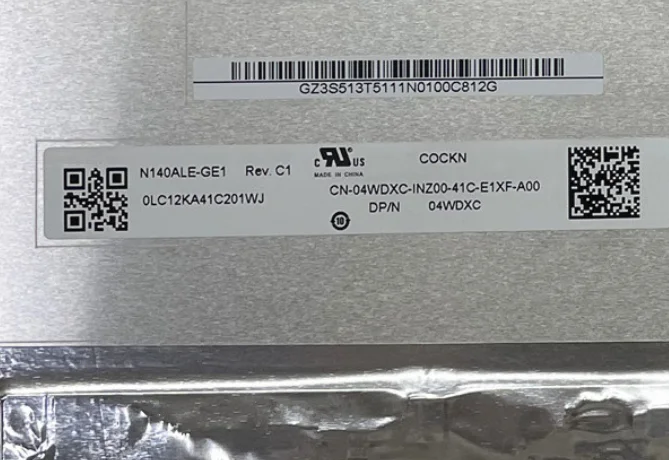 N140ALE-GE1 90Hz 2560*1600 EDP 40 Pins 14.0 inch Laptop LCD Screen Display Panel Matrix 100% sRGB
N140ALE-GE1 90Hz 2560*1600 EDP 40 Pins 14.0 inch Laptop LCD Screen Display Panel Matrix 100% sRGB