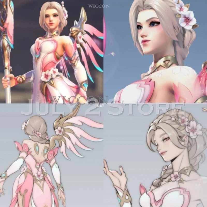 Ow 2 Mercy Cosplay full costumes and sets Wig Cosmetics Pink Wig Sakura disfraz mujer sexys outfits
Ow 2 Mercy Cosplay full costumes and sets Wig Cosmetics Pink Wig Sakura disfraz mujer sexys outfits