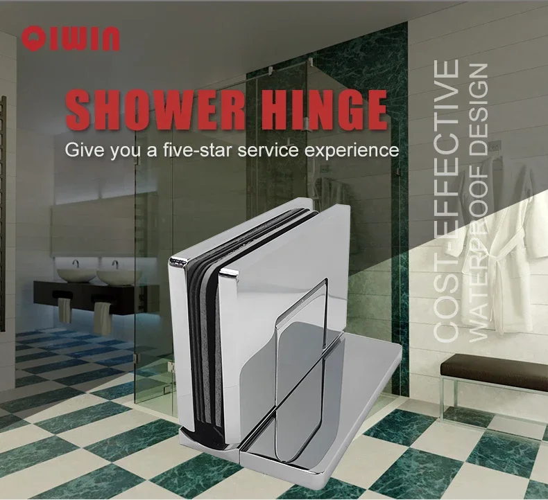 180 Degree Glass to Glass Shower Door Hinge Hidden Screw Adjustable Angle with Brass Material for Frameless Design
180 Degree Glass to Glass Shower Door Hinge Hidden Screw Adjustable Angle with Brass Material for Frameless Design