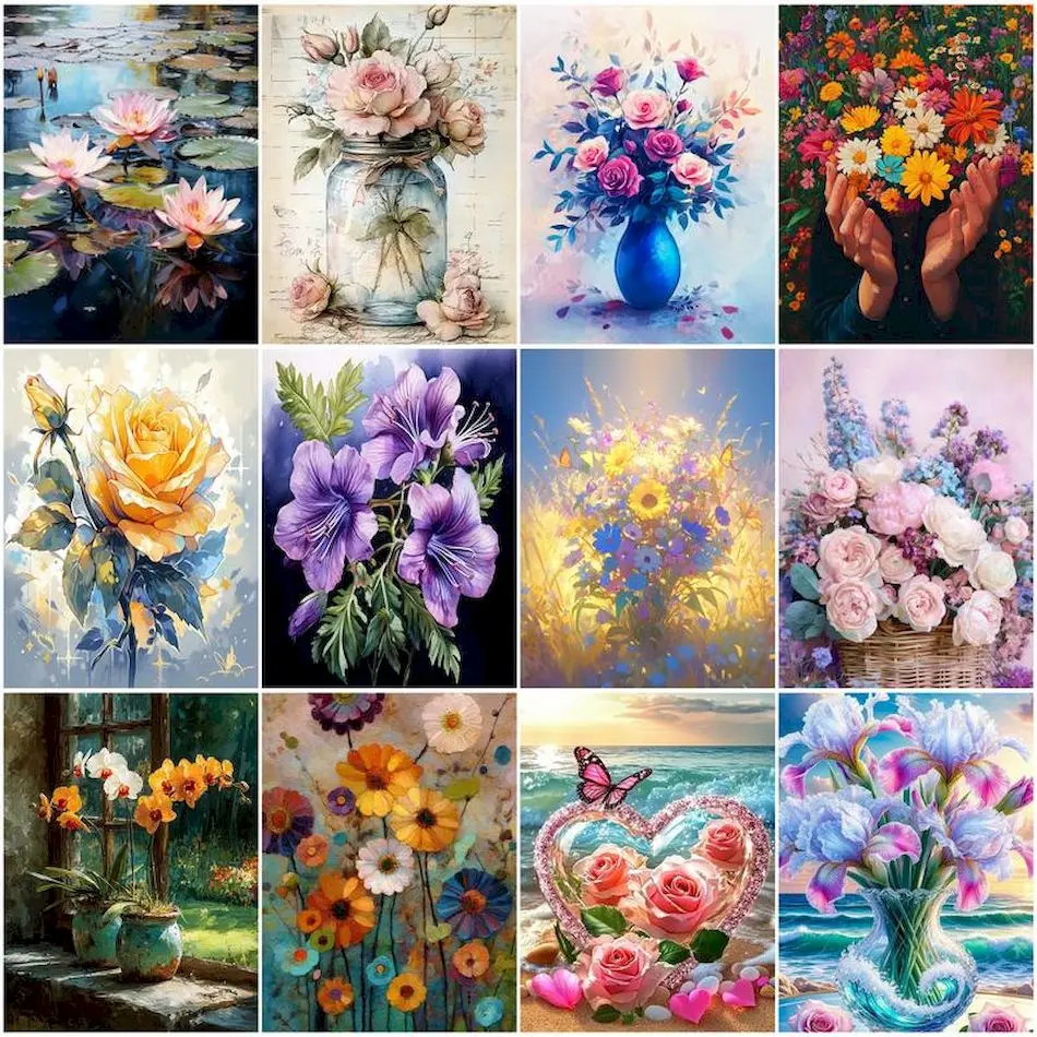 RUOPOTY Painting By Number Adults Flowers Paint Kit Oil Art Handpainted Oil Painting Canvas Markers By Numbers Home Decoration
RUOPOTY Painting By Number Adults Flowers Paint Kit Oil Art Handpainted Oil Painting Canvas Markers By Numbers Home Decoration