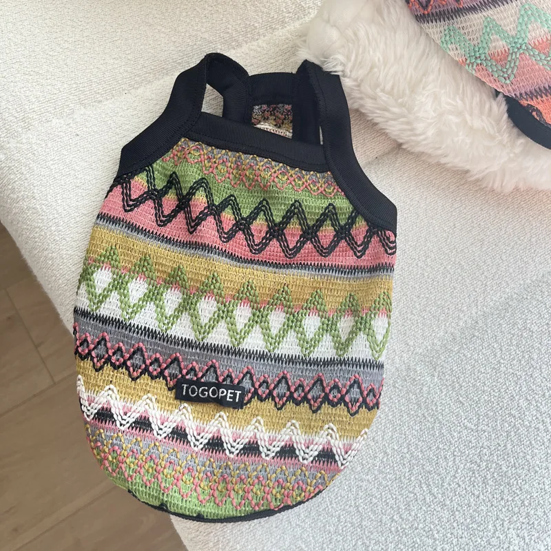 Dog Clothes Spring and Summer Color Knitted Sling Bichon Puppy Outing Special Cool Breathable Mosquito-Proof Two-Leg Vest
Dog Clothes Spring and Summer Color Knitted Sling Bichon Puppy Outing Special Cool Breathable Mosquito-Proof Two-Leg Vest