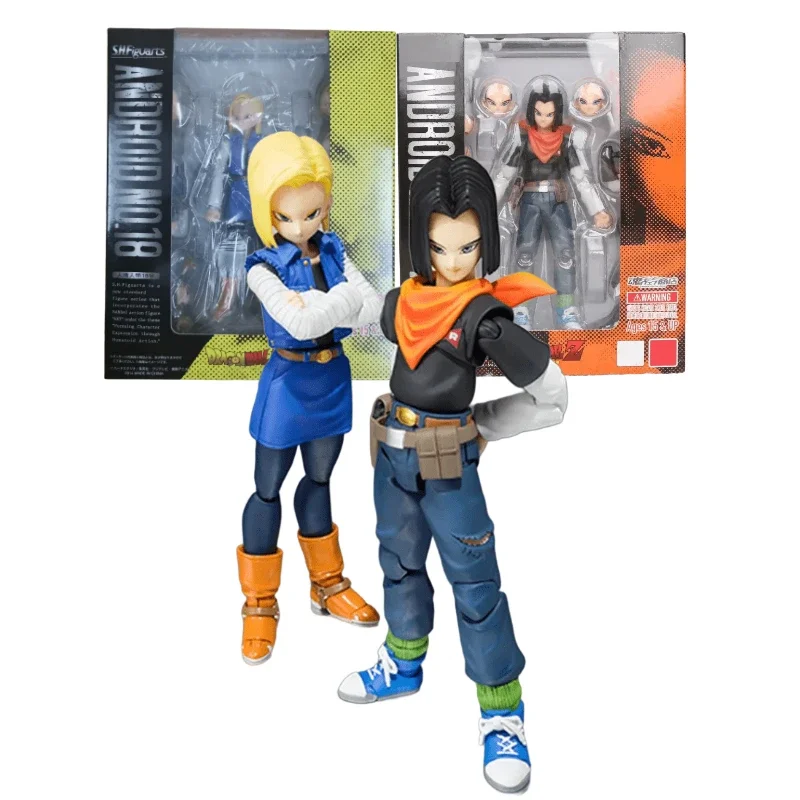 In Stock Dragon Ball Z SHF Android No.18 Android No.17 PVC Anime Action Figures Model Collection Doll Ornaments Kids Toys Gifts
In Stock Dragon Ball Z SHF Android No.18 Android No.17 PVC Anime Action Figures Model Collection Doll Ornaments Kids Toys Gifts