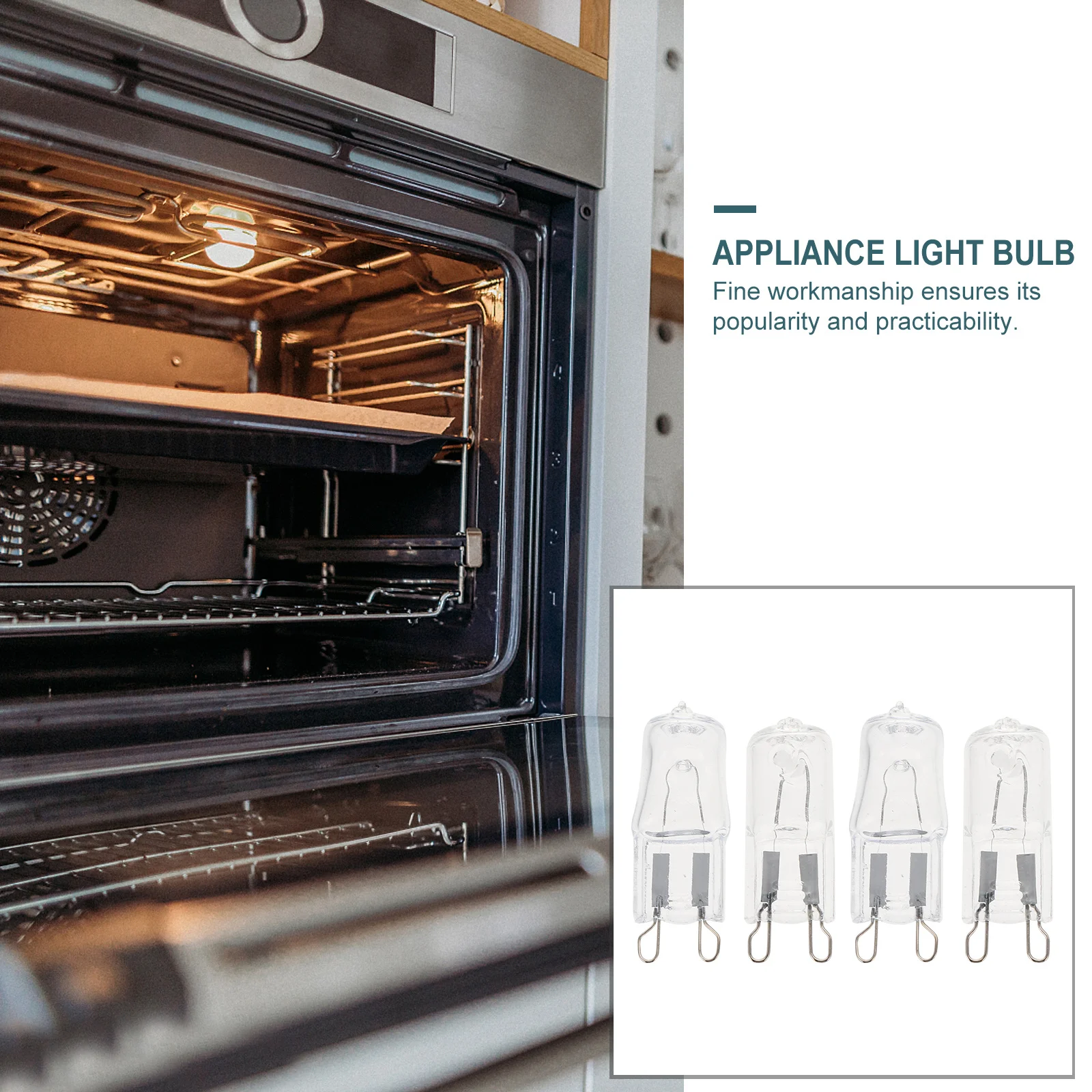 4Pcs Microwave Oven Bulbs G9 Halogen Light High Quality Replacement Bulbs Microwave Lamp for Oven Lighting Appliance
4Pcs Microwave Oven Bulbs G9 Halogen Light High Quality Replacement Bulbs Microwave Lamp for Oven Lighting Appliance