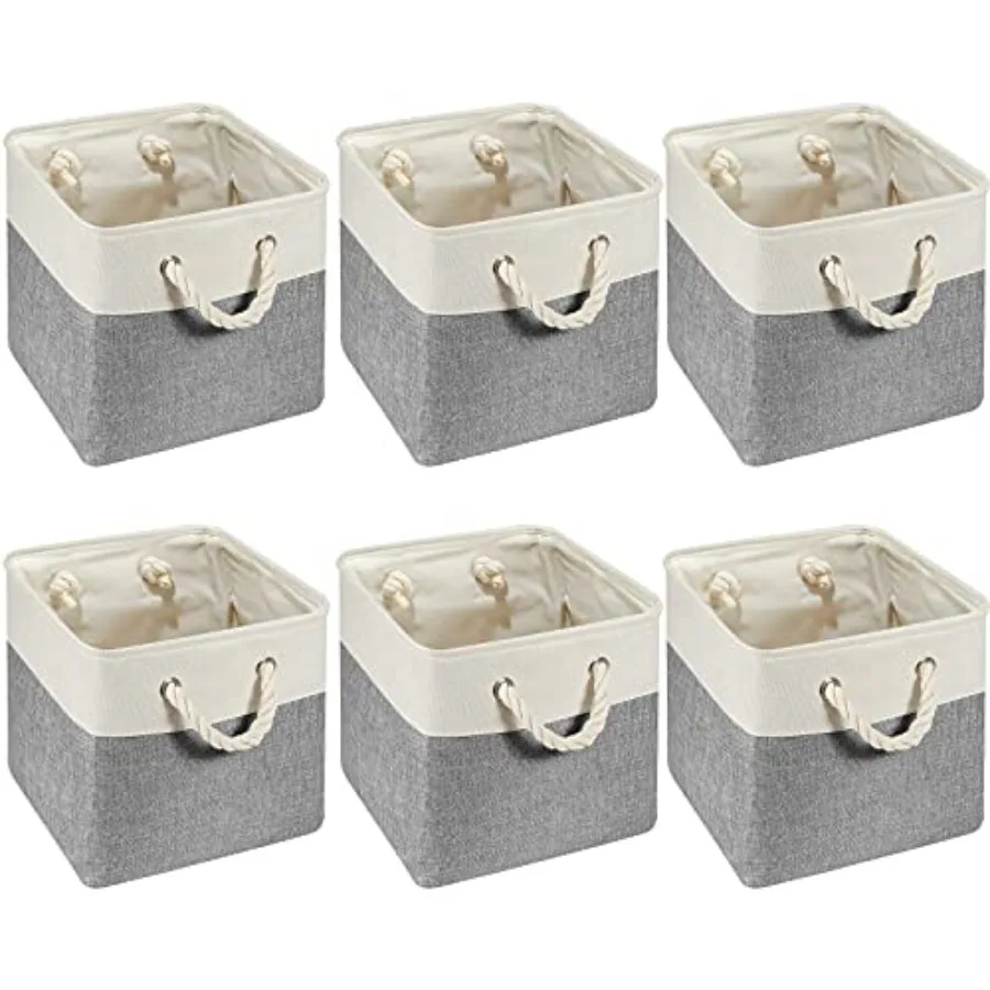 6 Pcs Cube Storage Bins Fabric Storage Organizer Bins Foldable Cube Baskets with Sturdy Carry Handles Wicker Baskets for Home a
6 Pcs Cube Storage Bins Fabric Storage Organizer Bins Foldable Cube Baskets with Sturdy Carry Handles Wicker Baskets for Home a